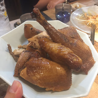 燻製丸鶏 半身(ちー坊のタンタン麺 阿波座店)