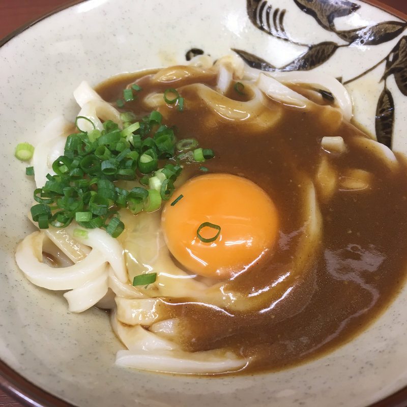 カレー釜玉(讃岐うどん いわい )
