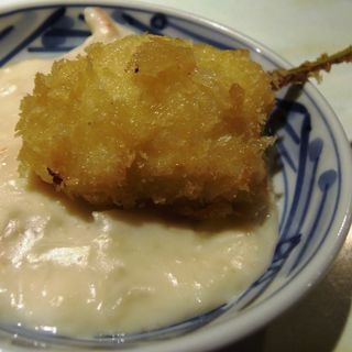 チーズコロッケ　蟹のクリームソース(うえしま )