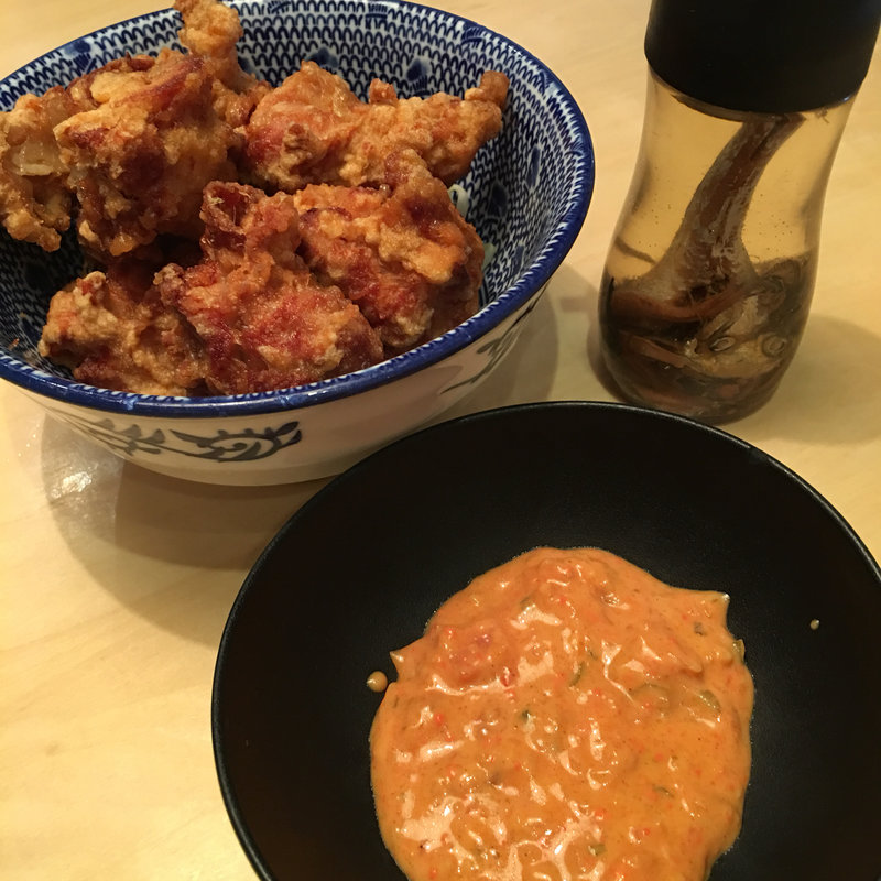 肉汁からあげ カレータルタルソーストッピング(必死のパッチ製麺所 )