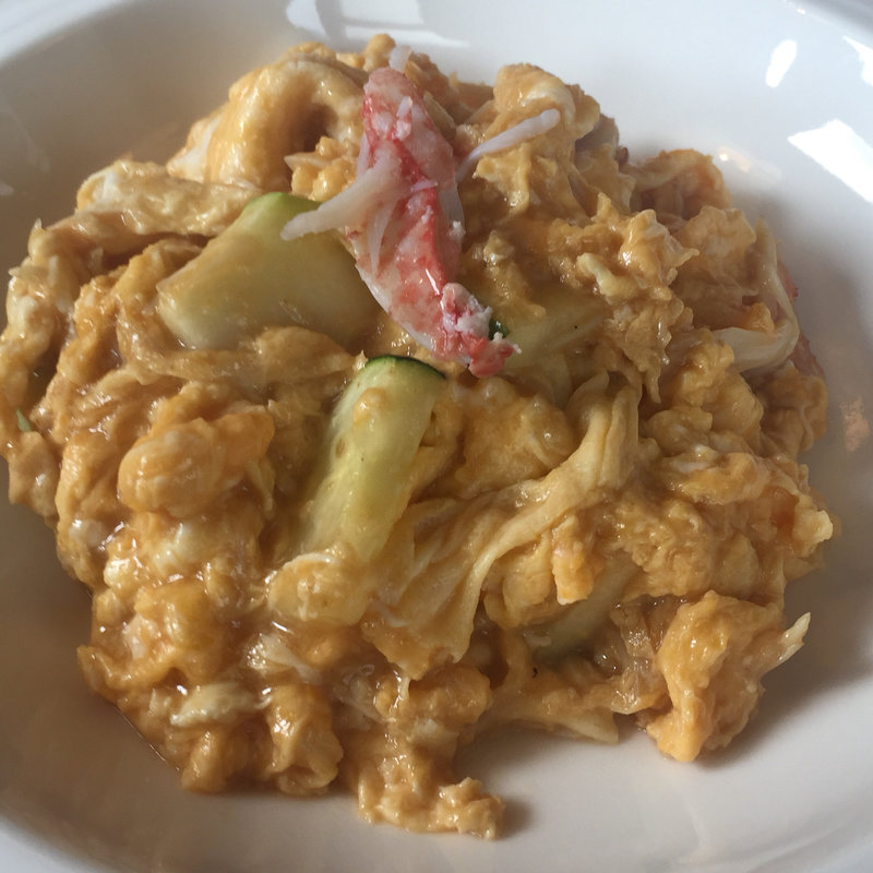 北海道産毛蟹と玉子炒め(ウチダテイ 武蔵小杉)