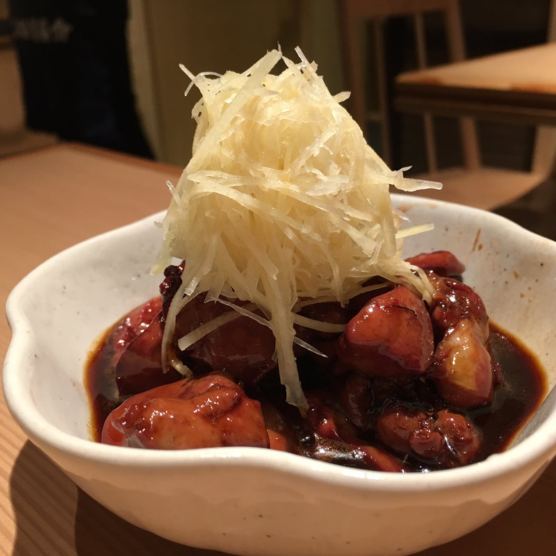 鳥肝煮(博多ちょうすけ 中目黒店)