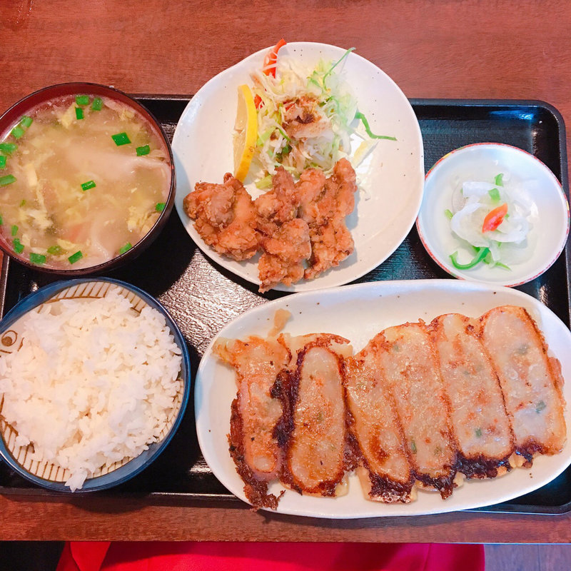 鍋貼、スープ餃子定食(王子西安鍋貼館)