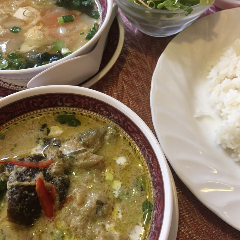 グリーンカレーセット(タイ料理レストラン サワデーすみ芳 名古屋国際センター南店)