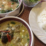 グリーンカレーセット(タイ料理レストラン サワデーすみ芳 名古屋国際センター南店)
