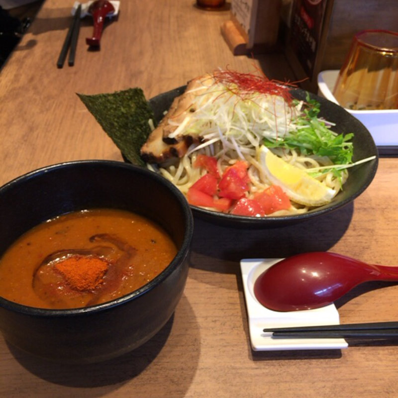 海老つけ麺辛み