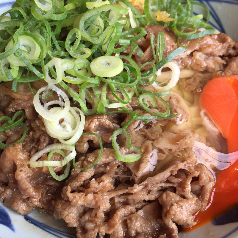 牛すき釜玉うどん(丸亀製麺 加治木店 )
