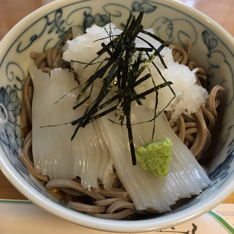 イカそば(松雪庵 （ショウセツアン）)
