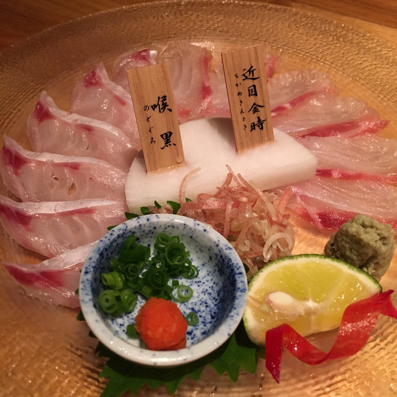 のどぐろ刺身(のど黒屋 銀座本店)