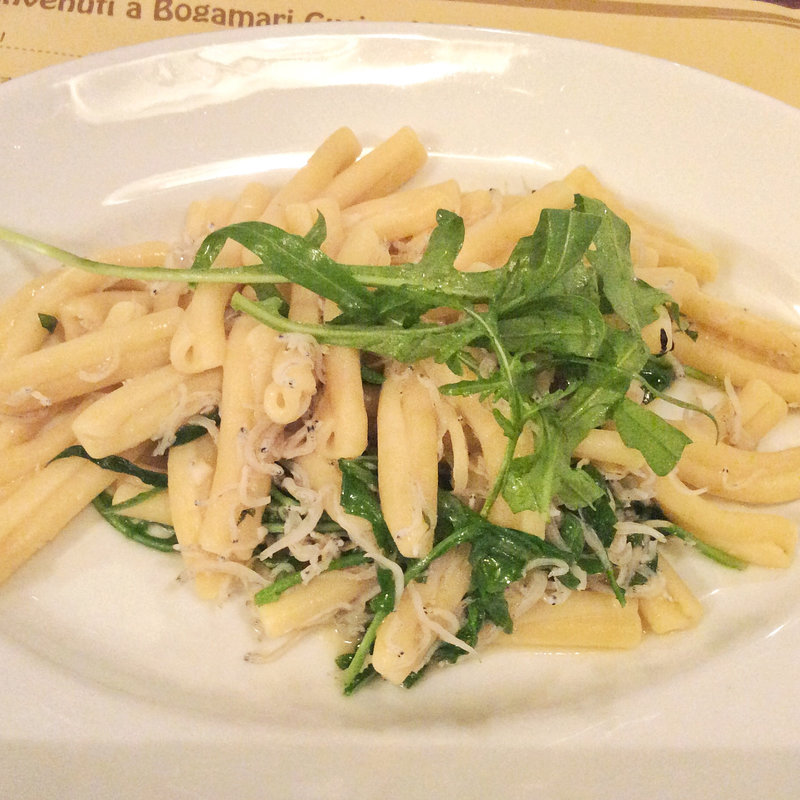 ジャコとルッコラのカサレッチェ（ランチセット）(ボガマリ・クチーナ・マリナーラ （Ｂogamari Cucina Marinara）)