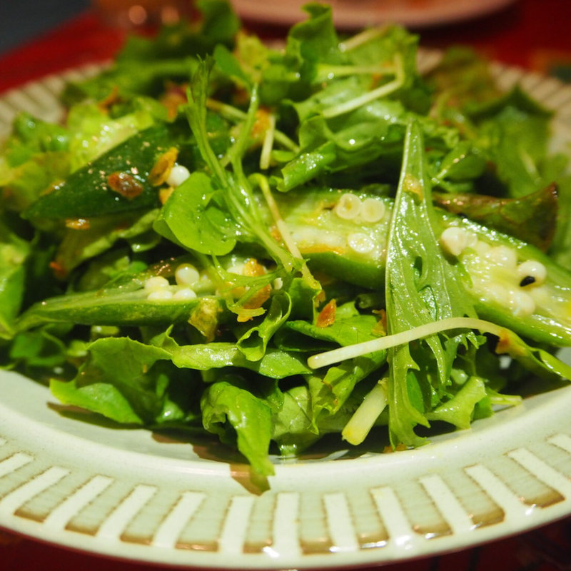 オクラサラダ(ガラムマサラ)