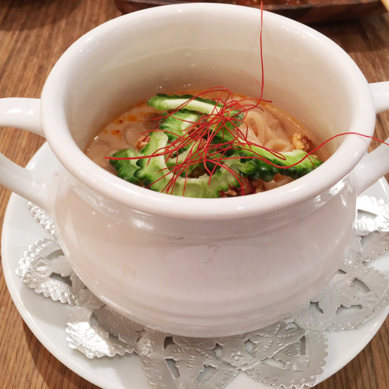 有機ゴーヤの冷製担々麺(BiOcafe（ビオカフェ）)
