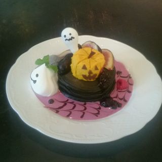 ハロウィンパンケーキ(カフェ アンジェ)