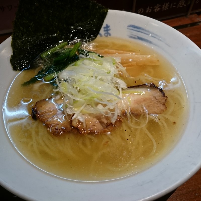白ラーメン （ 細麺 ）(麺屋あじくま 初石店)