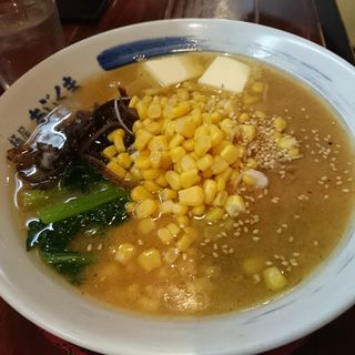 味噌バターコーンラーメン （ 細麺 ）(麺屋あじくま )