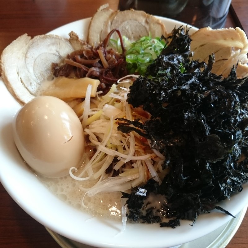 豚骨塩 全部乗せ(北海道ラーメン赤レンガ幸手店)