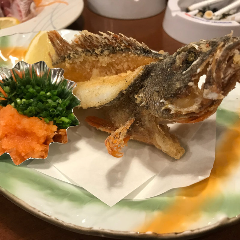 あらかぶの唐揚げ(博多海鮮魚市場)