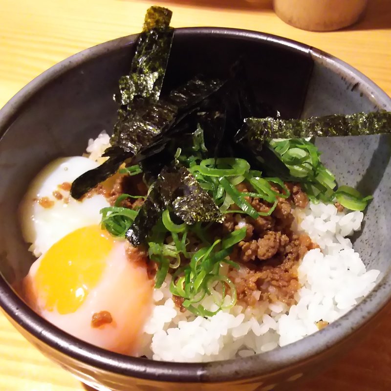 鶏そぼろ丼 -とろ～り半熟玉子乗せ- (鳥貴族 鹿島田店)