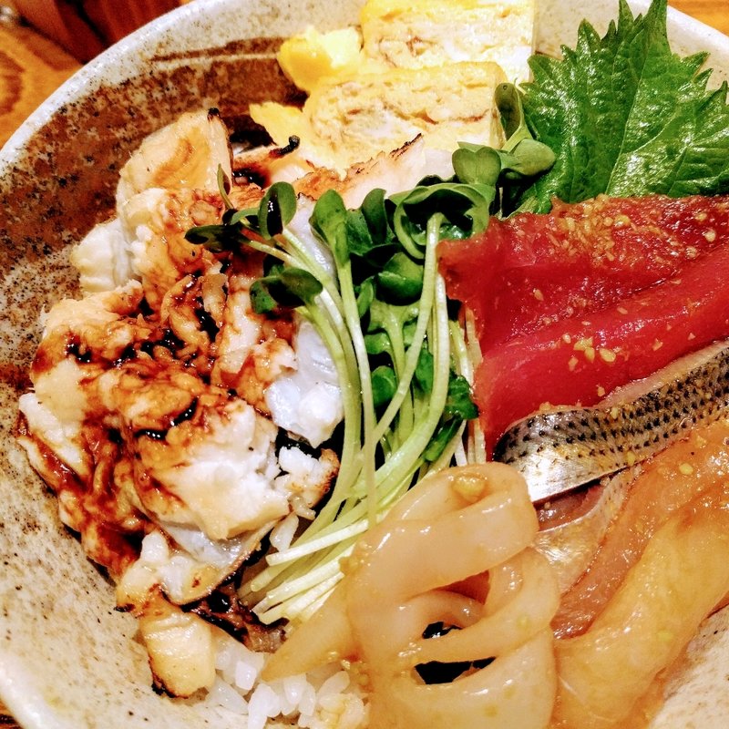 海鮮づけ穴子丼(すし喜八 )