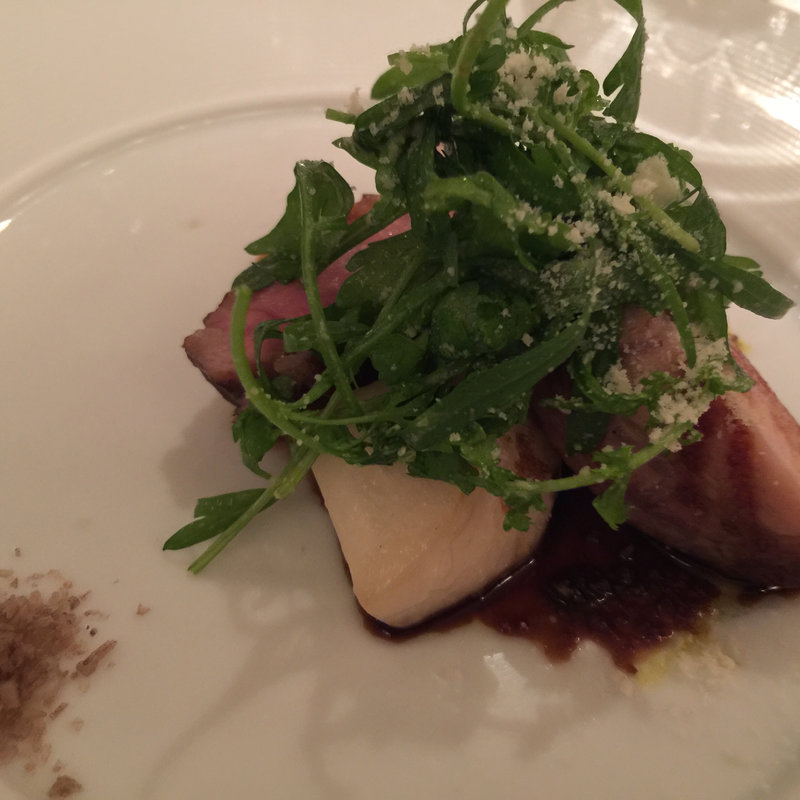 江別産黒豚ロース肉のグリーリア(リストランテ カノフィーロ)