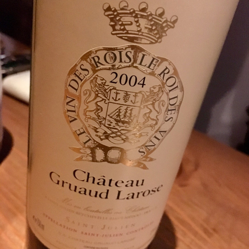 Chateau Gruaud Larose 2004(Wine & Bar Oka)