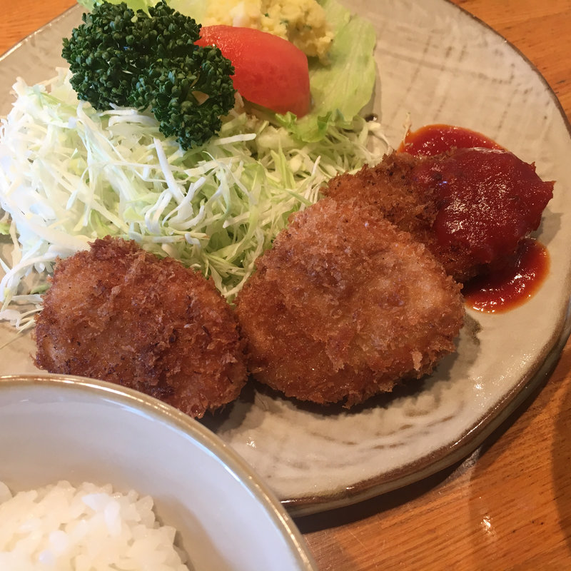 ヒレカツ3ピース定食(とんかつ ミカド)