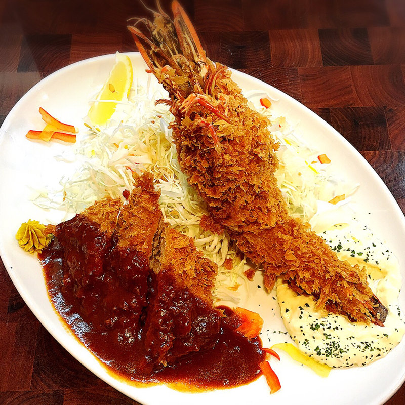 海老フライ&ヒレカツ定食(とんかつ ひろ喜 鴫野店 （トンカツ ヒロキ）)