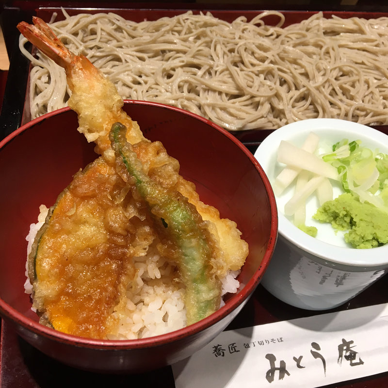 天丼セット(みとう庵 大手町店)