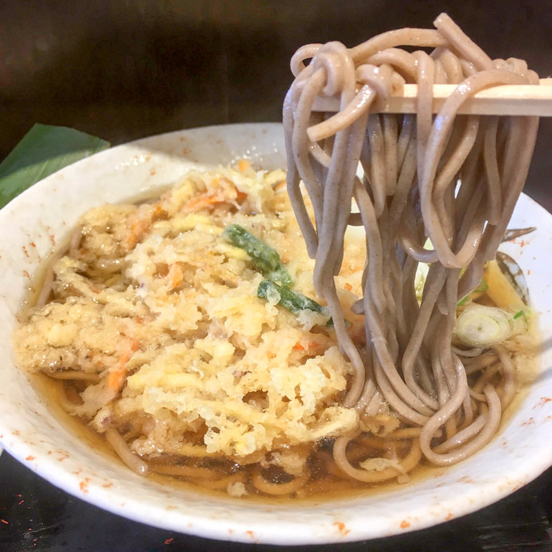かき揚げそば(立山そば JR富山駅構内店 )