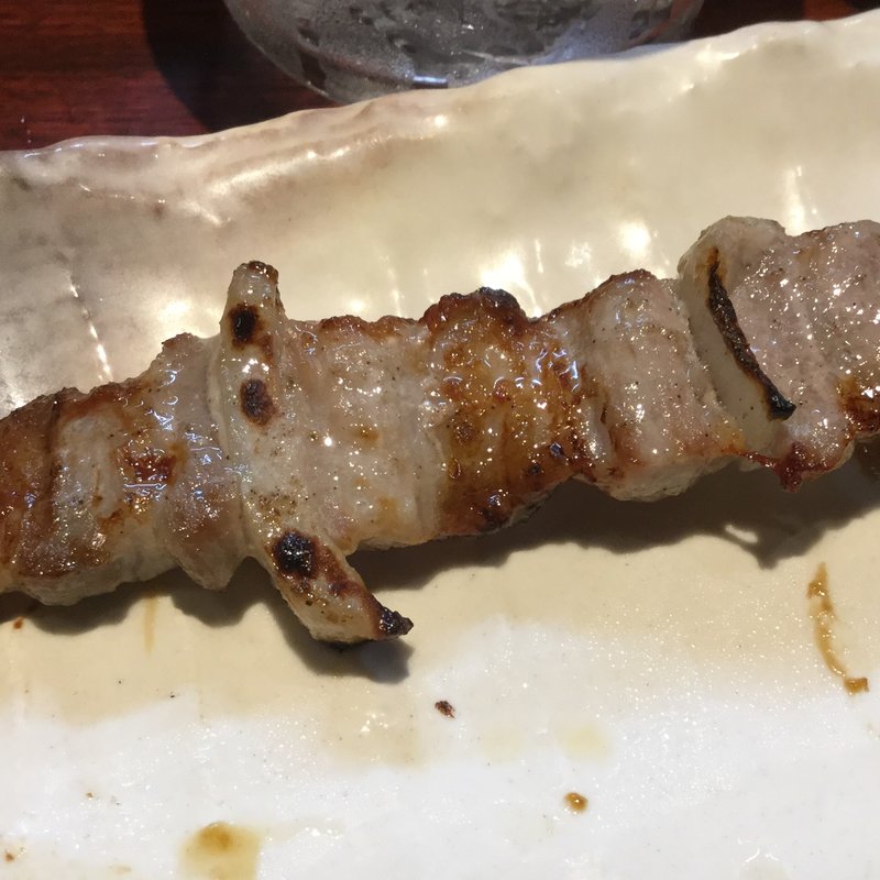 豚バラ(博多とりかわ大臣 KITTE 博多串房)