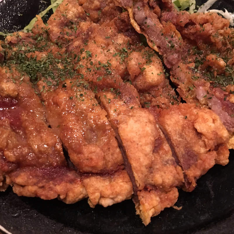 豚ロースの唐揚げカレー風味(中華旬菜酒家ぼんぼん)