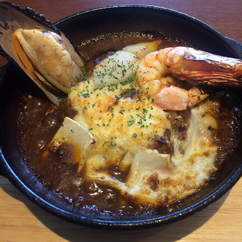 シーフード焼きカレー(門司港エムズカフェ)