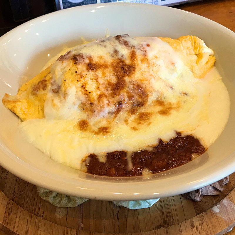 ミートソースグラタンオムライス（Mサイズ）(桂花茶房 （ケイカサボウ）)