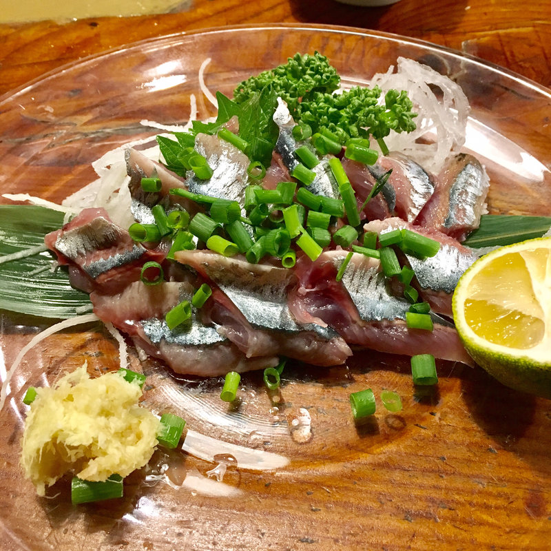 秋刀魚刺し(伊丹亭)