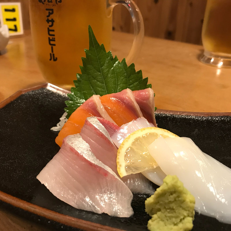 刺身3点盛り(や台ずし 箱崎駅前 )