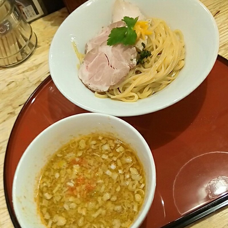 鶏としそつけ麺(中華そば　依々恋々)
