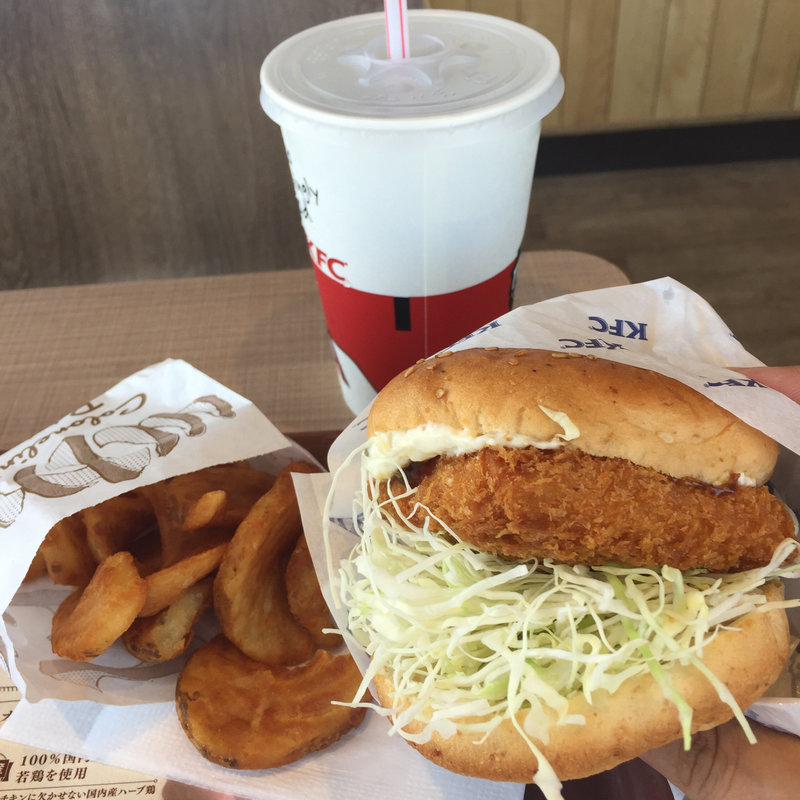 やみつきチキン南蛮サンドセット(ケンタッキーフライドチキンイオンモール日根野店)