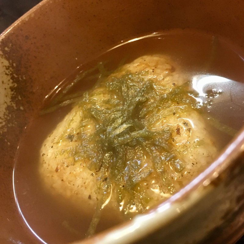 おにぎり茶づけ(焼鳥はなび)