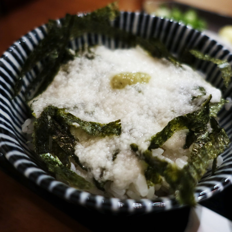 とろろめしセット(饂飩とお酒 からほり きぬ川)