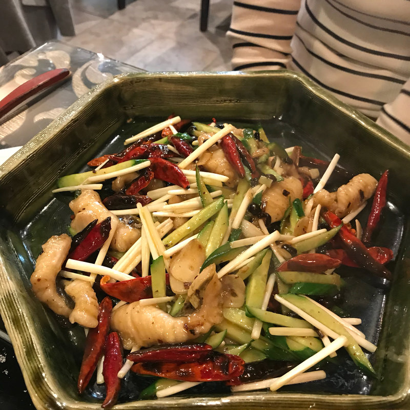 穴子の炒め物(酒中花 空心  （シュチュウカ クウシン）)