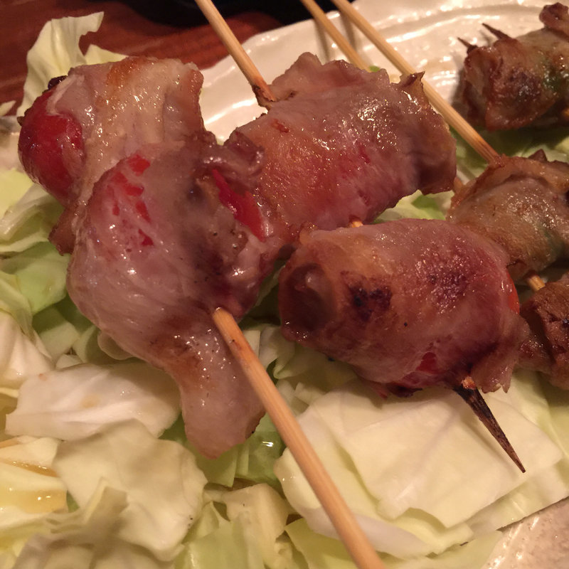 トマトの豚巻き(創作串屋 とら壱 )
