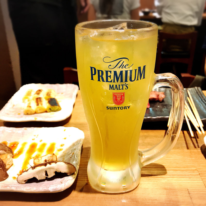 緑茶ハイ(もつ焼き勝利はなれ)