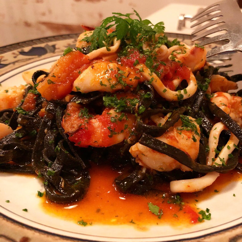 イカスミのペスカトーレ(ココパッツォ)