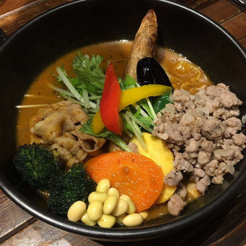 日高四元神威豚と野菜のカレー(Rojiura Curry SAMURAI. 下北沢店)