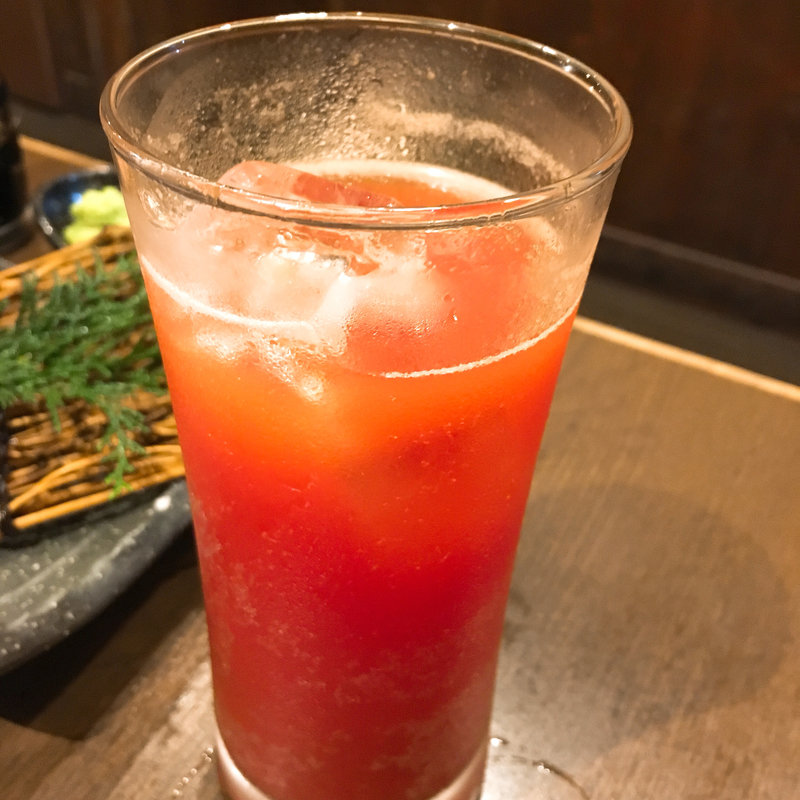 トマトがめっちゃ濃い酎ハイ(厳選和牛 焼肉 犇屋 天満本店)
