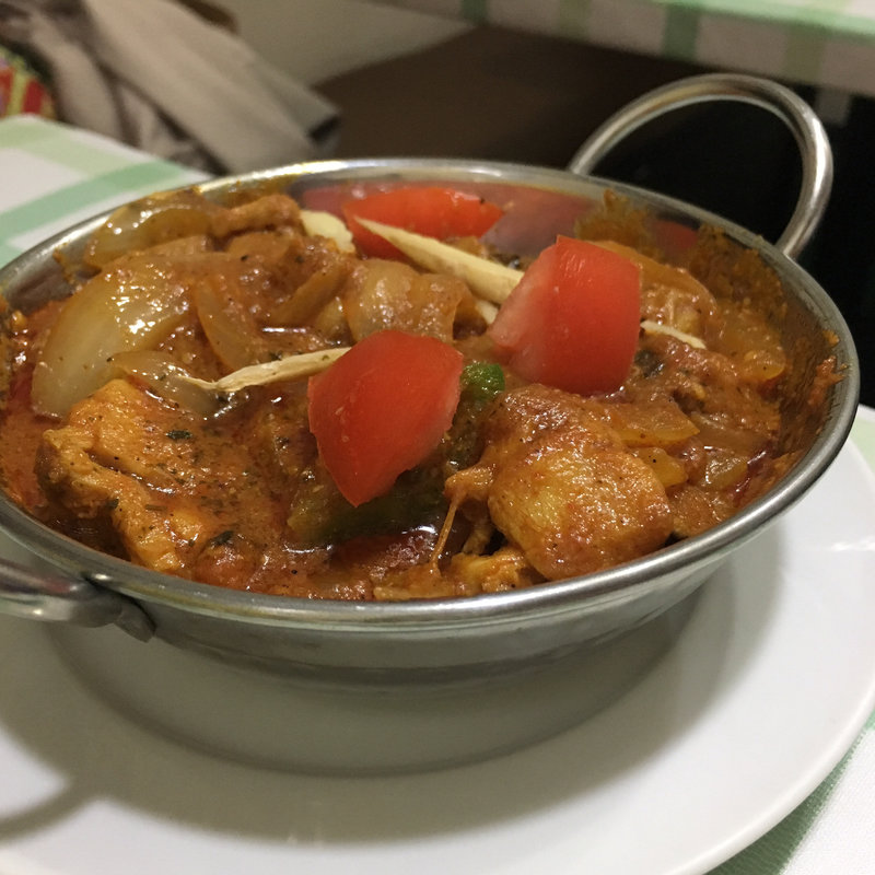 チキンベイガン(インド食堂 バーワルチー)