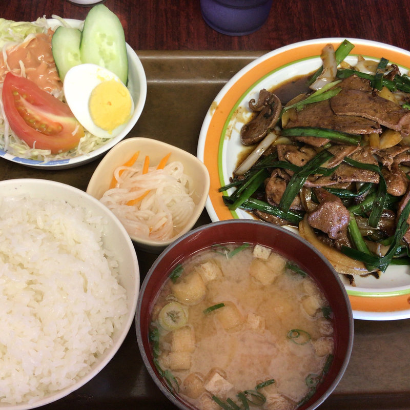 レバー炒め定食(幸龍)