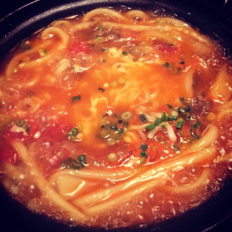 とろ〜りチーズのトマトうどん(むぎの里 郡山長者店 )