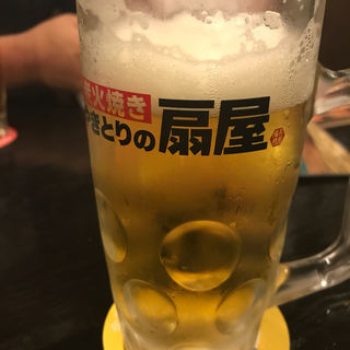 生ビール(やきとりの扇屋 福岡箱崎店)
