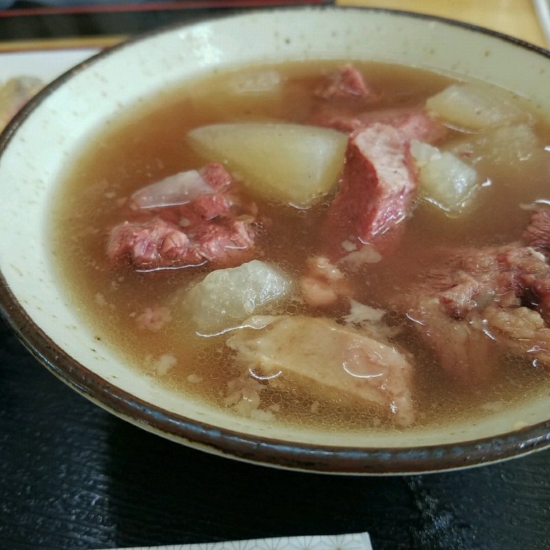 牛汁定食(伊江牛 糸満直売所 （農業生産法人株式会社伊江牛）)